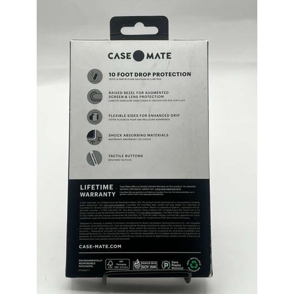 Case-Mate Soap Bubble Case for Samsung Galaxy S21 FE 5G Iridescent Clear Cover - Picture 3 of 3